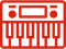 music-keyboard-red